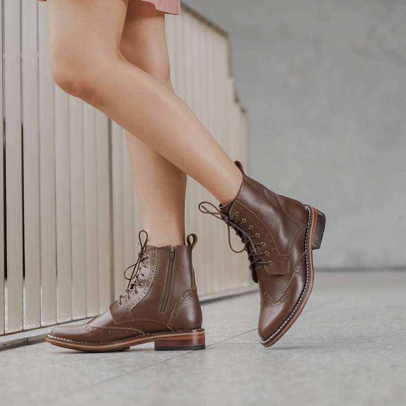 LEVINE LEATHER SOLE COGNAC