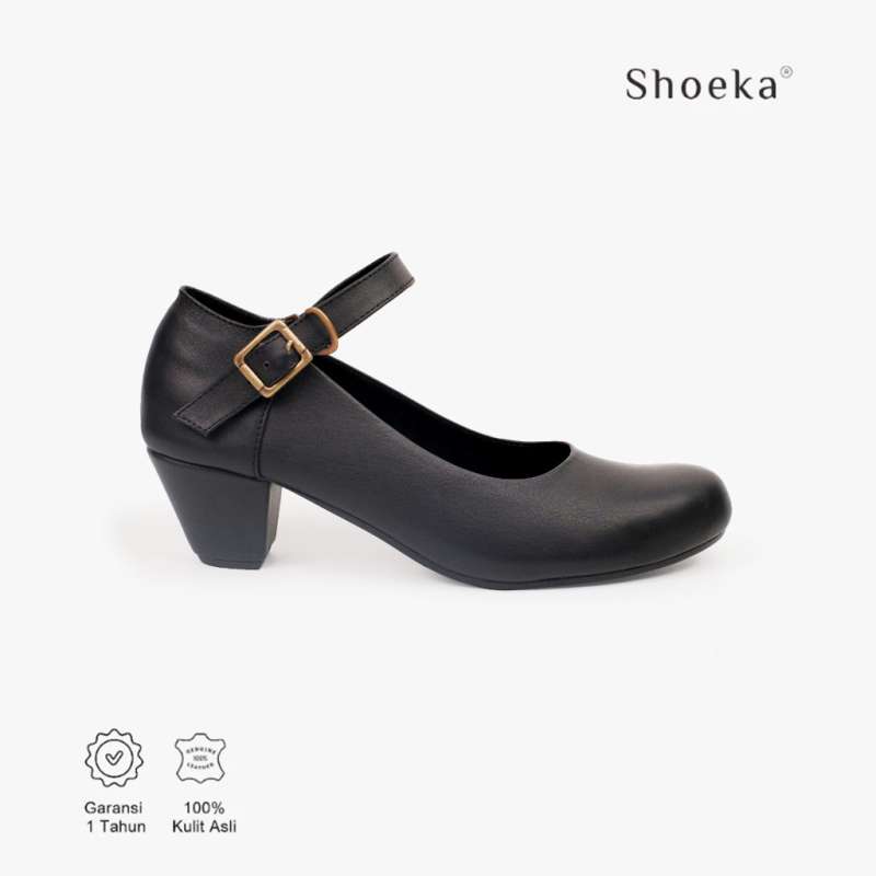 MJ HEELS BUNGKUS 5CM HITAM